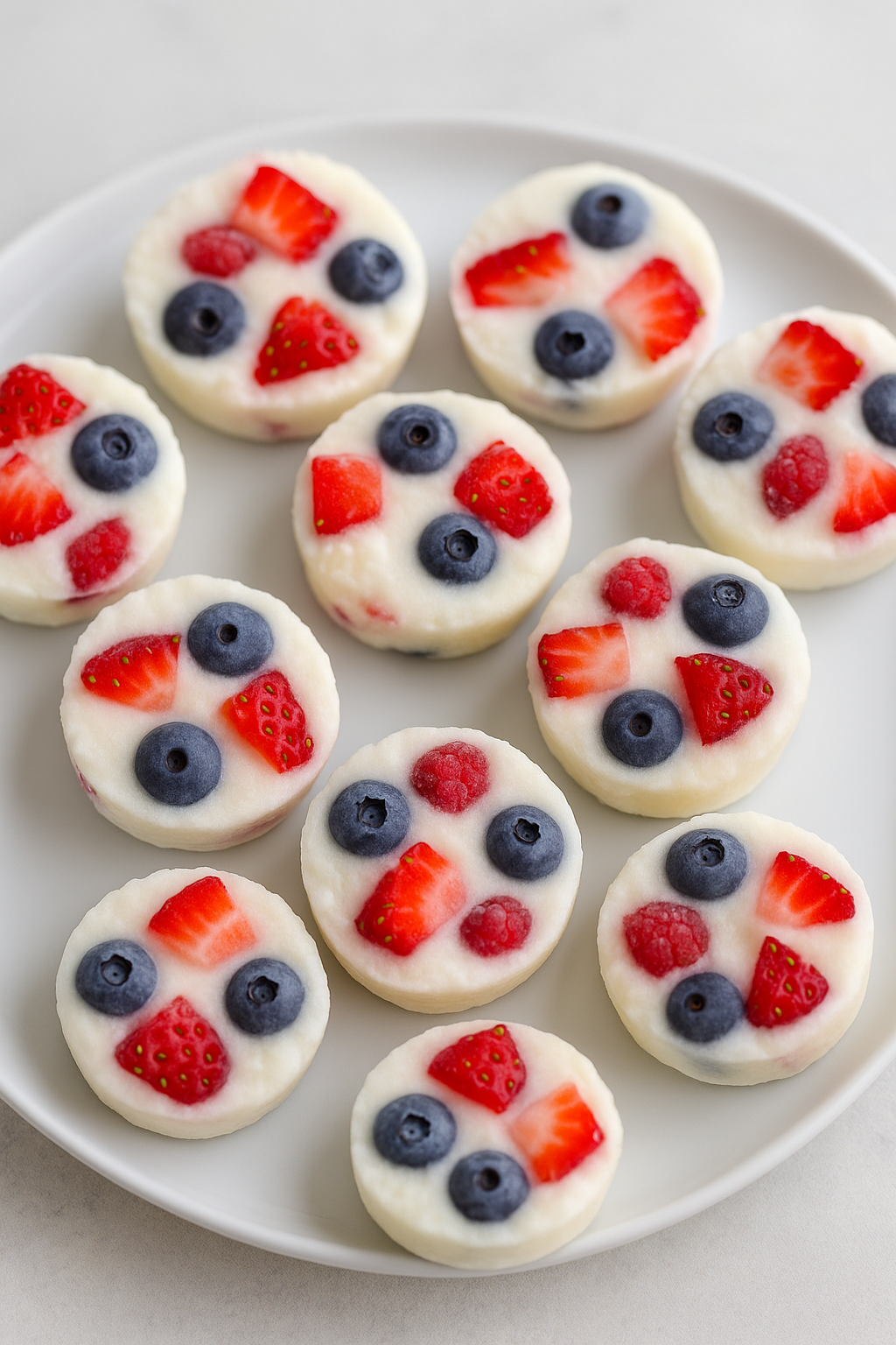 Yoghurt Berry Frozen Bites. Perfect summer treats.